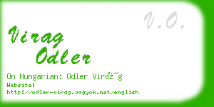 virag odler business card